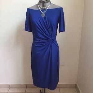 Royal blue cocktail dress